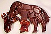 BP281 tortoise bakelite/wood giraffe pin